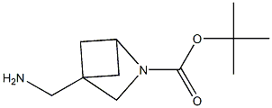 tert-butyl 4-(aminomethyl)-2-azabicyclo[2.1.1]hexane-2-carboxylate Struktur
