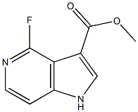 methyl 4-fluoro-1H-pyrrolo[3,2-c]pyridine-3-carboxylate Struktur