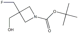 3-(氟甲基)-3-(羟甲基)氮杂环丁烷-1-羧酸叔丁酯 结构式