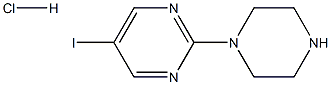 5-iodo-2-piperazin-1-yl-pyrimidine hydrochloride Struktur