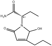 (2S)-2-(2,5-dioxo-3-propylpyrrolidin-1-yl)butanamide Struktur