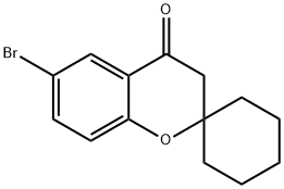 6-Bromospiro[chromane-2,1'-cyclohexan]-4-one Struktur