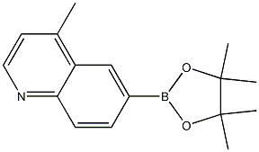 4-methyl-6-(tetramethyl-1,3,2-dioxaborolan-2-yl)quinoline Struktur