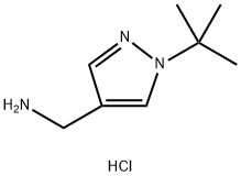 (1-tert-butyl-1H-pyrazol-4-yl)methanamine dihydrochloride Structure