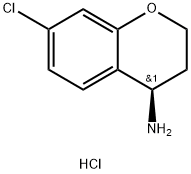 (4R)-7-CHLORO-3,4-DIHYDRO-2H-1-BENZOPYRAN-4-AMINE HYDROCHLORIDE Structure