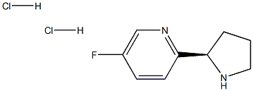 2-((2R)PYRROLIDIN-2-YL)-5-FLUOROPYRIDINE DIHYDROCHLORIDE Struktur