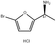 (1S)-1-(5-BROMO(2-FURYL))ETHYLAMINE HYDROCHLORIDE 化学構造式