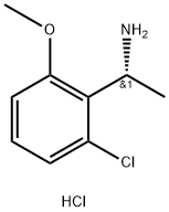 (R)-1-(2-氯-6-甲氧基苯基)乙-1-胺盐酸盐 结构式