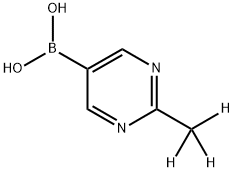 (2-(methyl-d3)pyrimidin-5-yl)boronic acid Structure