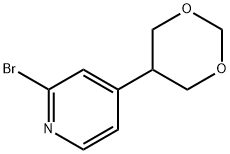 2-bromo-4-(1,3-dioxan-5-yl)pyridine Structure