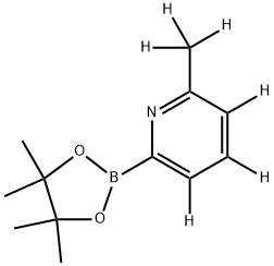 2-(methyl-d3)-6-(4,4,5,5-tetramethyl-1,3,2-dioxaborolan-2-yl)pyridine-3,4,5-d3 Structure