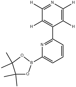 6-(4,4,5,5-tetramethyl-1,3,2-dioxaborolan-2-yl)-2,4'-bipyridine-2',3',5',6'-d4 化学構造式