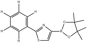 2-(phenyl-d5)-4-(4,4,5,5-tetramethyl-1,3,2-dioxaborolan-2-yl)thiazole Struktur