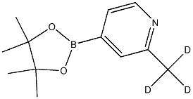 2-(methyl-d3)-4-(4,4,5,5-tetramethyl-1,3,2-dioxaborolan-2-yl)pyridine 结构式