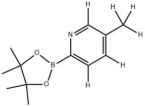 5-(methyl-d3)-2-(4,4,5,5-tetramethyl-1,3,2-dioxaborolan-2-yl)pyridine-3,4,6-d3,2241869-88-3,结构式