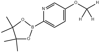 5-(methoxy-d3)-2-(4,4,5,5-tetramethyl-1,3,2-dioxaborolan-2-yl)pyridine Structure