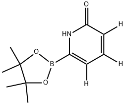 6-(4,4,5,5-tetramethyl-1,3,2-dioxaborolan-2-yl)pyridin-2(1H)-one-3,4,5-d3 Structure