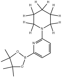 2-(piperidin-1-yl-d10)-6-(4,4,5,5-tetramethyl-1,3,2-dioxaborolan-2-yl)pyridine Struktur