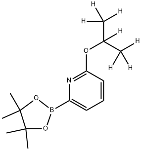 2-((propan-2-yl-d7)oxy)-6-(4,4,5,5-tetramethyl-1,3,2-dioxaborolan-2-yl)pyridine Structure