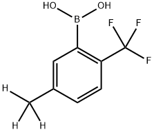 (5-(methyl-d3)-2-(trifluoromethyl)phenyl)boronic acid,2241871-09-8,结构式