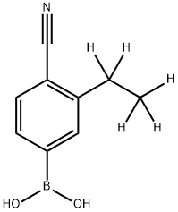 (4-cyano-3-(ethyl-d5)phenyl)boronic acid Structure