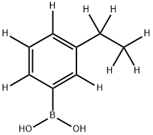 (3-(ethyl-d5)phenyl-2,4,5,6-d4)boronic acid 结构式