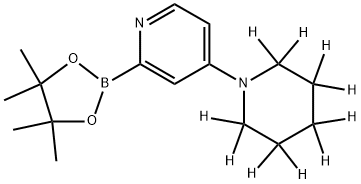 4-(piperidin-1-yl-d10)-2-(4,4,5,5-tetramethyl-1,3,2-dioxaborolan-2-yl)pyridine,2241874-83-7,结构式