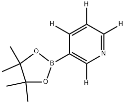 3-(4,4,5,5-tetramethyl-1,3,2-dioxaborolan-2-yl)pyridine-2,4,5,6-d4 Struktur