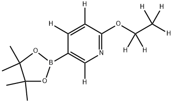 2-(ethoxy-d5)-5-(4,4,5,5-tetramethyl-1,3,2-dioxaborolan-2-yl)pyridine-3,4,6-d3 Structure