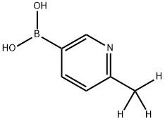 (6-(methyl-d3)pyridin-3-yl)boronic acid 化学構造式
