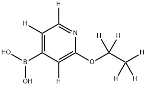 (2-(ethoxy-d5)pyridin-4-yl-3,5,6-d3)boronic acid Structure