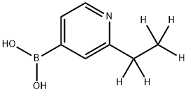 (2-(ethyl-d5)pyridin-4-yl)boronic acid Struktur