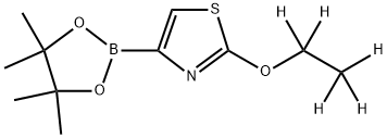 2-(ethoxy-d5)-4-(4,4,5,5-tetramethyl-1,3,2-dioxaborolan-2-yl)thiazole Structure