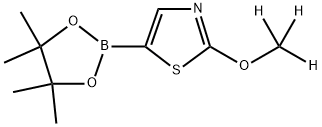 2-(methoxy-d3)-5-(4,4,5,5-tetramethyl-1,3,2-dioxaborolan-2-yl)thiazole,2241876-33-3,结构式