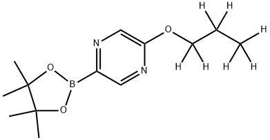 2-(propoxy-d7)-5-(4,4,5,5-tetramethyl-1,3,2-dioxaborolan-2-yl)pyrazine Structure