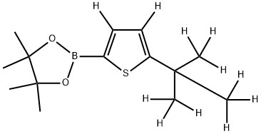 2241877-23-4 4,4,5,5-tetramethyl-2-(5-(2-(methyl-d3)propan-2-yl-1,1,1,3,3,3-d6)thiophen-2-yl-3,4-d2)-1,3,2-dioxaborolane