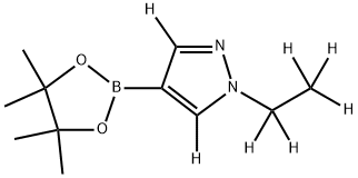 1-(ethyl-d5)-4-(4,4,5,5-tetramethyl-1,3,2-dioxaborolan-2-yl)-1H-pyrazole-3,5-d2|