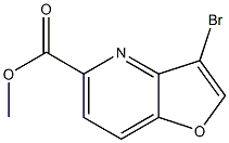 methyl 3-bromofuro[3,2-b]pyridine-5-carboxylate Struktur