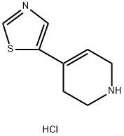 5-(1,2,3,6-tetrahydropyridin-4-yl)thiazole hydrochloride|2244084-18-0