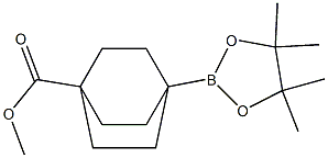 methyl 4-(tetramethyl-1,3,2-dioxaborolan-2-yl)bicyclo[2.2.2]octane-1-carboxylate Struktur
