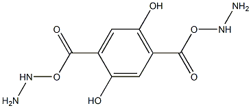 2,5-bis((hydrazinyloxy)carbonyl)benzene-1,4-diol Struktur