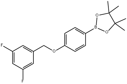 4-(3,5-二氟苄氧基)苯基硼酸频哪醇酯,2246693-81-0,结构式