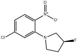 (S)-1-(5-chloro-2-nitrophenyl)-3-fluoropyrrolidine Struktur