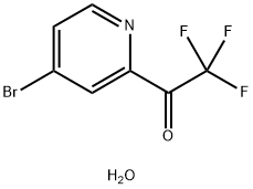 1-(4-bromopyridin-2-yl)-2,2,2-trifluoroethan-1-one hydrate Structure