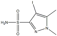 4-iodo-1,5-dimethyl-1H-pyrazole-3-sulfonamide Struktur