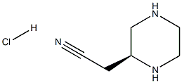 (S)-2-(piperazin-2-yl)acetonitrile hydrochloride Struktur