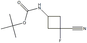 tert-butyl ((1s,3s)-3-cyano-3-fluorocyclobutyl)carbamate,2250243-47-9,结构式