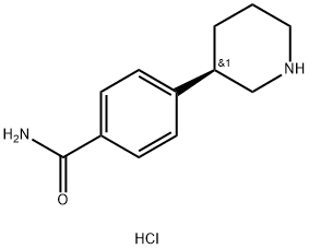 4-(piperidin-3-yl)benzamide hydrochloride,2256054-93-8,结构式