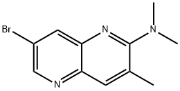 7-bromo-N,N,3-trimethyl-1,5-naphthyridin-2-amine Structure