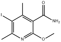 5-iodo-2-methoxy-4,6-dimethylpyridine-3-carboxamide Structure